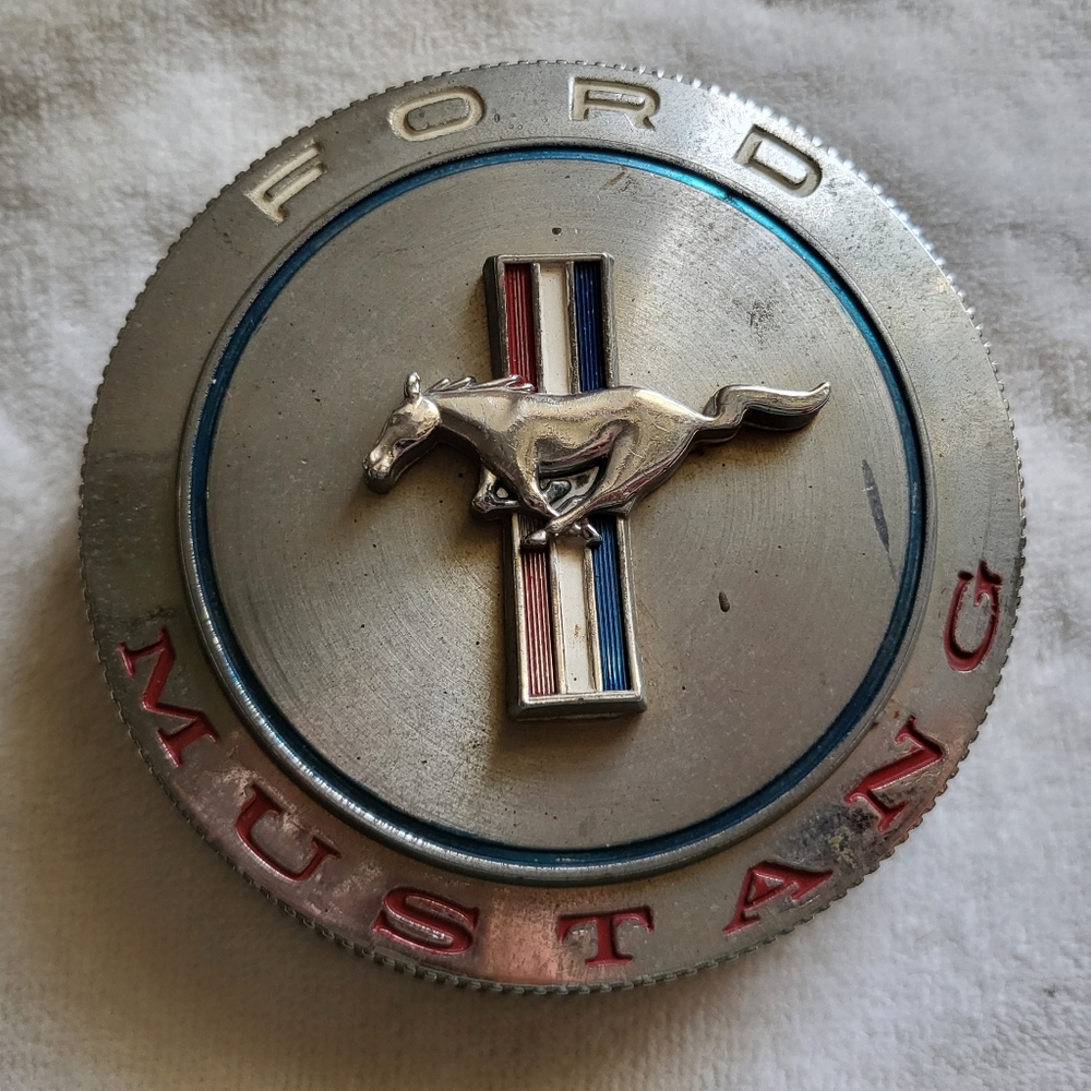 VTG Ford Mustang Silver Gas Cap 1966